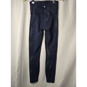 Lululemon Wunder Train High-Rise Tight 25"Sun Bleached Wash True Navy Size 2